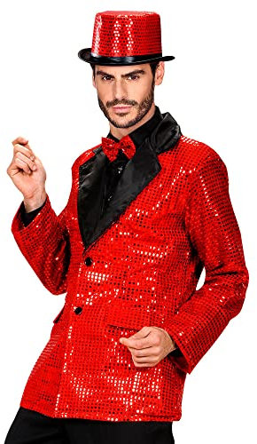 Widmann - Paillettenjacke Showtime, Kragen aus Samt, Blazer, Showman, Karneval, Mottoparty