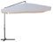 Linea Garden Friend Ombrellone 3x3 x 3h mt braccio laterale, Struttura in acciaio, Con manovella, Copertura in poliestere 180 gr/m² colore bianco