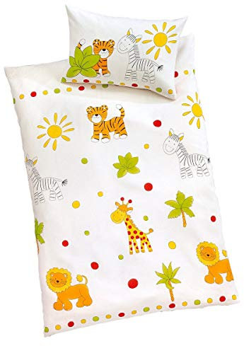Linon Kinderbettwäsche SAFARI 100 x 135 cm
