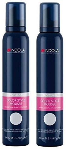 Indola Farbmousse 200 ml – Perlgrau x2