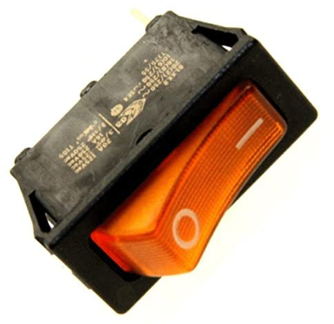 Schalter, orange, 3 Hülsen. Artikelnummer: 292627520. Für Dometic-Kühlschrank.