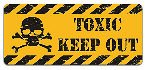 Giftig Keep Out – Metall Schild