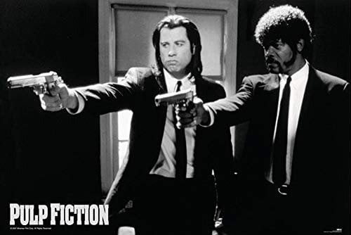1art1 Pulp Fiction Poster John Travolta Und Samuel L Jackson Plakat | Bild 91x61 cm
