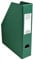Exacompta 90153E Stehsammler DIN A4 7cm breit aus festem Karton mit PVC Bezug und aufgeklebtem Rückenschild und Griffloch perfekt zur Aufbewahrung von Zeitschriften Katalogen dunkelgrün