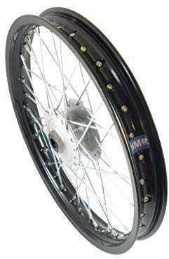 HMParts Alu Felge 19 Zoll vorne Eloxiert Geeignet für fast alle Modelle mit 12 mm Achse Dirt Bike, Pit Bike, XMOTOS, MotoCross (Schwarz)
