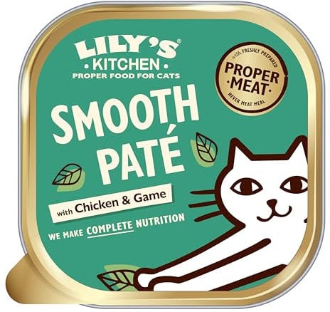 Lily’s Kitchen Premium Nass Katzenfutter für ausgewachsene Katzen 19 Schalen (19 x 85g) Hunter's Hotpot