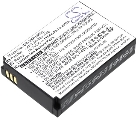 Battery for Socketmobile Sonim XP3 Quest Li-ion 3.7V 1750mAh - XP3.20-0001100, XP-0001100, BAT-01750-01 S, VR-01, BAT-01950-01S
