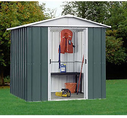 Yardmaster 6x6 Emerald Apex Metal Garden Shed - Assembly Service Available