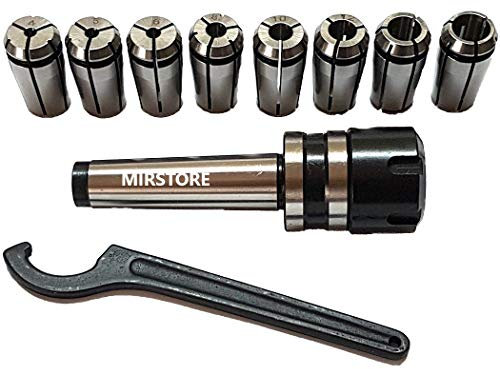 MANDRINO PORTAFRESE CONO MORSE 2 CON 8 PINZE