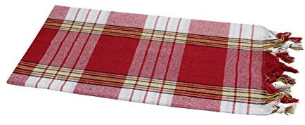 my Hamam Hamamtuch, Saunatuch, Badetuch Classic Style, Rot, saugstark und kompakt 80% Baumwolle 20% Polyester