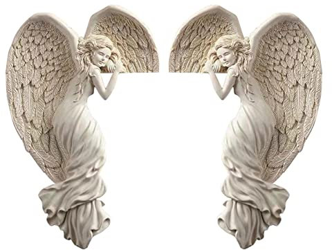 Türrahmen-Deko Engel, Erlösung Engel Türrahmen Engelsflügel Dekor Türsitter, 3D Kreative Vintage Engelsflügel Türecke Ornament, Harz Wand Ecke Skulptur Statue Für Wohnzimmer Schlafzimmer