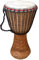 AMI Authentische ghanaische Djembe-Trommel mit schönen Handschnitzereien, 27,9 cm (11 Zoll)