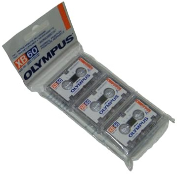 Olympus XB60-NB3 Micro Cassette Tape 30-60 Minutes per Side Ref 58041 [Pack of 3]