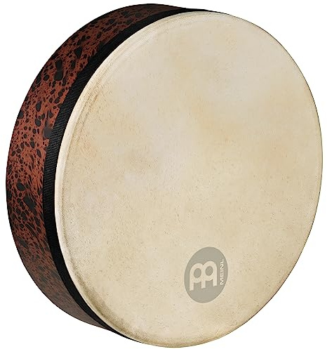 Meinl Percussion 14 Frame Drum, Deep Shell Mizhar-NOT Made in China-Goat Skin Head, Brown Burl Finish, 2-Year Warranty (FD14T-D)