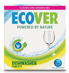 Ecover VEVDT Lot de 25 tablettes écologiques pour Lave-Vaisselle