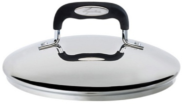 Lagostina Briosa Coperchio, Acciaio Inox 18/10 e Silicone, Nero, Diametro 26 cm