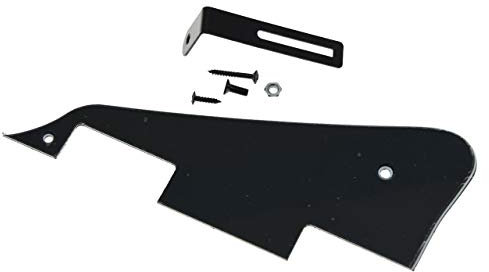 KAISH Schlagbrett für Epiphone Les Paul (3-lagig) mit schwarzer Halterung, Schwarz