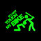 Erreinge Aufkleber prespaced Fluogrün 30cm - Do not Touch My Bike - Sticker Aufkleber Wandvinyl Aufkleber Laptop Auto Moto Helm Camper