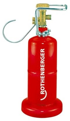 ROTHENBERGER Industrial Propan-Leichtstahlflasche befüllbare Handwerkerflasche Gasflasche Propan Butan 0,5 kg leer