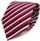 TigerTie Designer Krawatte in rot schwarz weiss gestreift