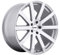 TSW BROOKLANDS Silbernes Rad mit lackierter Oberfläche (20 x 10. Zoll/5 x 4 Zoll, 25 mm versetzt)