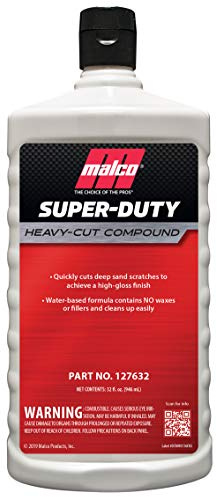 Malco Super Duty Heavy Cut Compound for Auto Paint Correction, 32 Oz.