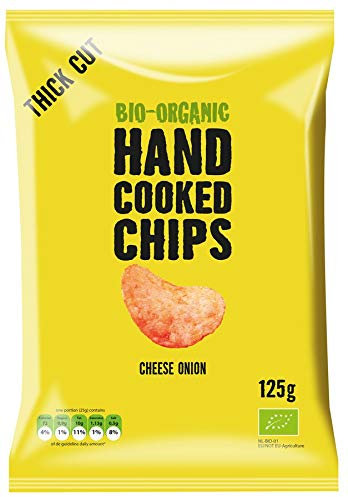 Trafo - Handcooked CHIPS Käse und Zwiebel - 125 g - 10er Pack