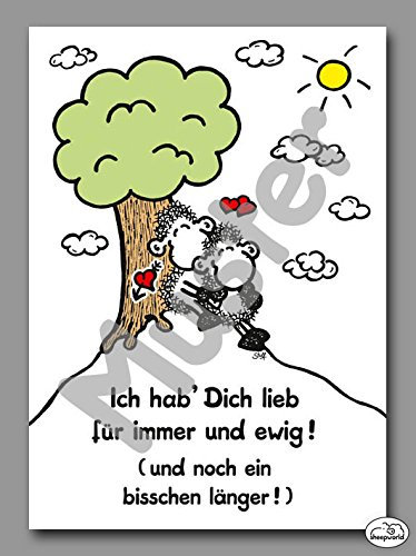 sheepworld Postkarte Ich hab Dich lieb für immer und ewig! Nr. 63