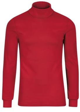 Trigema Herren Sportrollkragenpullover 685010 , Rot (kirsch), Medium