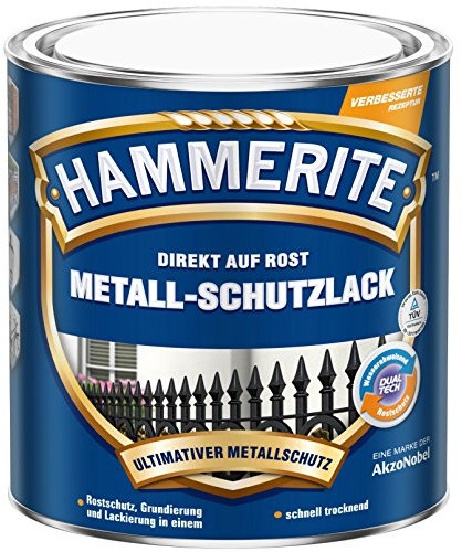HAMMERITE Vernice Protettiva Antiruggine Metallo Lucido Bianco 2,5 L