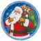 8x Santa Night Before Christmas Party Paper Plates/Christmas Dinner