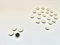 Scribble Colourful Round Refrigerator Magnets, 30mm Office Magnets (24 Pack), Perfect for Whiteboards, Lockers & Fridges (White)
