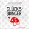 Bügelbild Glücksbringer Pilz 9 x 4 cm SCHWARZ ROT Flockfolie Aufbügler Applikationen Bügelsticker für Stoffe Textilien Kinder zum Aufbügeln Flicken
