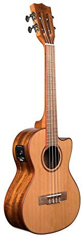 KALA KA KA ATP CTG C EQ Solid Cedar Top Acacica Back Tenor Ukulele mit Cut-Away/Case