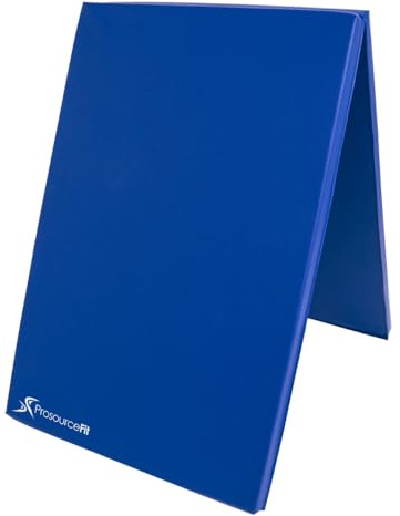 ProsourceFit Bi-Fold Folding Exercise Mat - Blue-ACA
