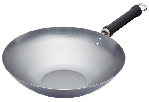 Kitchen Craft Pure Oriental Wok Acier carbone 30 cm