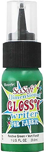 Artdeco Decoart Sosoft Glitter Fabric WRITER Festive Green