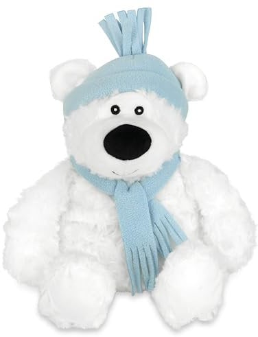 Zhu Zhu Warm Snuggles Snow Bear Microwave Teddy Warmer Wheat Bags Microwavable Soft Toy Warmers Heatable