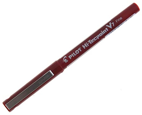 Pilot V7 Fine Needlepoint Rollerball 1pc (S) – Rollerball Pens (Red, 1 pc (S))