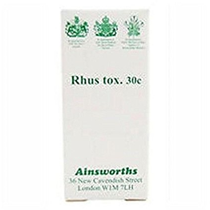 Ainsworths 30C Rhus Tox Homoeopathic Remedy - Pack of 120 Tablets