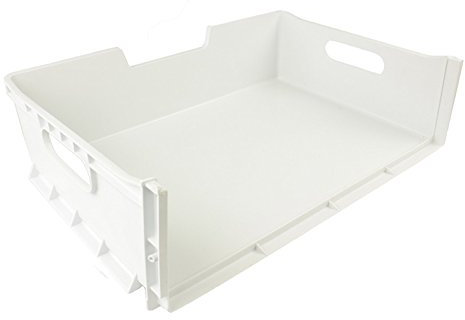 Indesit Genuine Fridge Freezer Drawer Basket Plastic Box Tray (White)