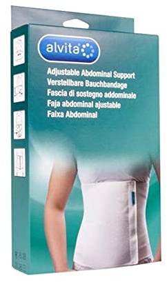 Alvita Fascia Di Sostegno Addominale Colore Bianco Taglia 1 (75-95 cm)