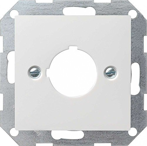 Gira 027227 Abdeckung und Tragring Geräte mit 22.5 mm System 55, reinweiß matt