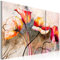 B&D XXL - Tableau Décoration 120x80 cm 3 Parties - Impression sur Toile Cadre en Bois Salon Chambre Déco Murale Tableaux Maison Bureau Cuisine - Fleur artistique 22353
