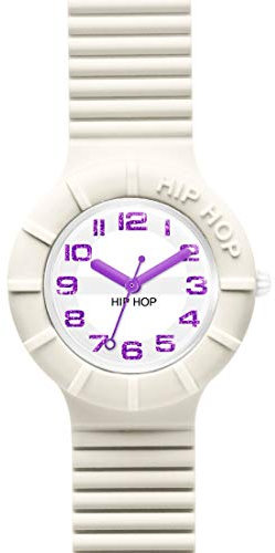Hip Hop, Collezione Numbers Glitter, Orologio Donna e Ragazza Solo Tempo, Numeri Glitterati, Cinturino in Silicone, Pratica Chiusura, Cassa 32mm, Resistente all'Acqua, Lunghezza Regolabile, Multicolor