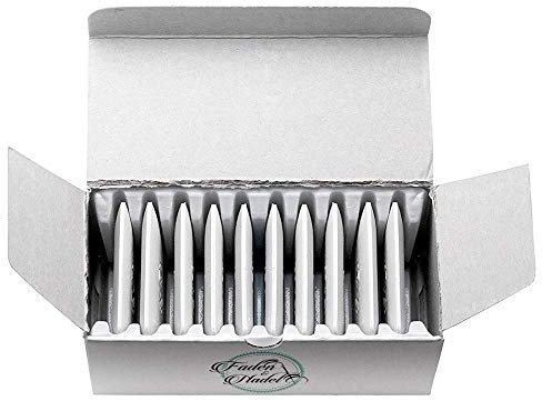 Faden & Nadel 1 Karton Schneiderkreide (10 Stück) in weiß, rechteckig, 4,5 x 3 cm