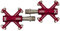 Xpedo Traverse XCF-05AC Pedal rot 2018 Pedale