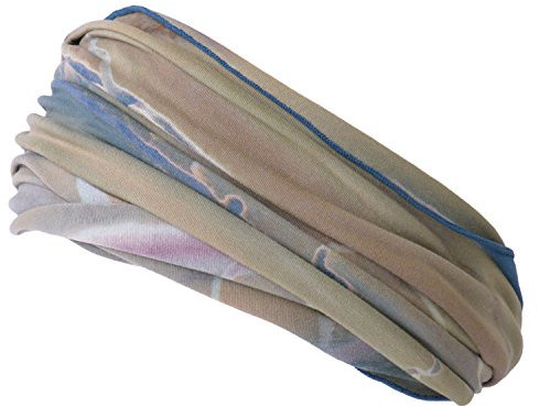 Bandana Homme Foulard Cheveux Femme - Serre Tete Elastique Tie Dye Marbré Bandeau Japonais Pour Sport Accessoires Hippie Chic Teint Main Marbre D. Bleu