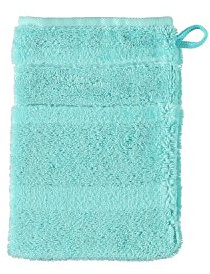 Cawö Noblesse Waschhandschuh - türkis - Größe 16x22 cm - 1 Waschlappen