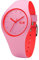Ice-Watch - Ice Duo Pink Red - Montre Rose pour Femme avec Bracelet en Silicone - 001491 (Small)